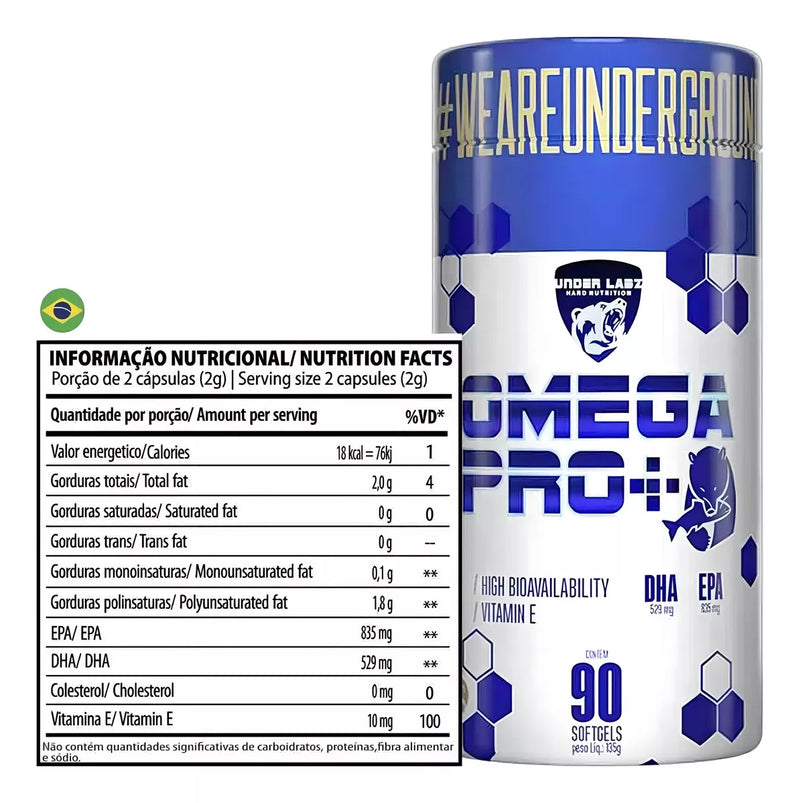 Omega Pro+ Under Labz 90 Softgels